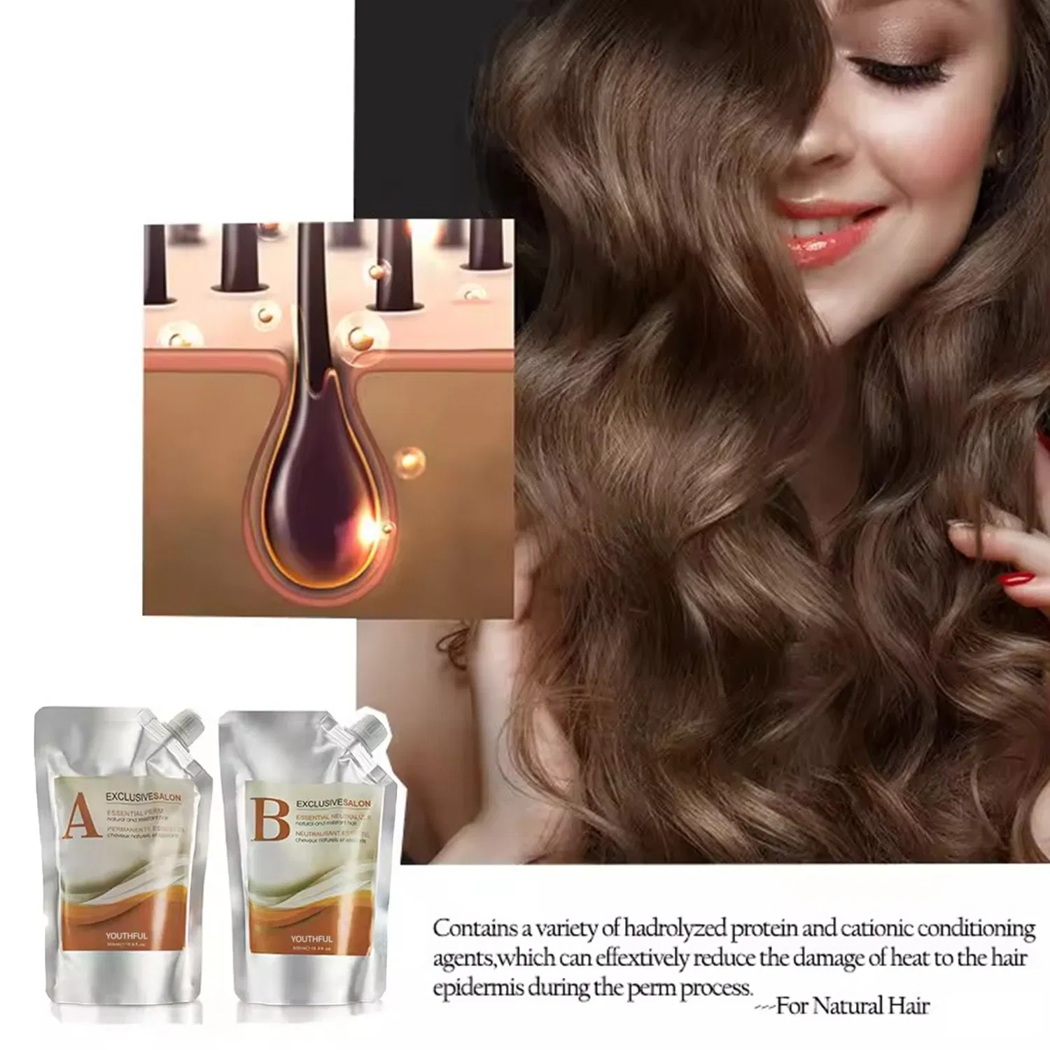 Salon Cosmetic Hair Perm Treatment Curling Cream