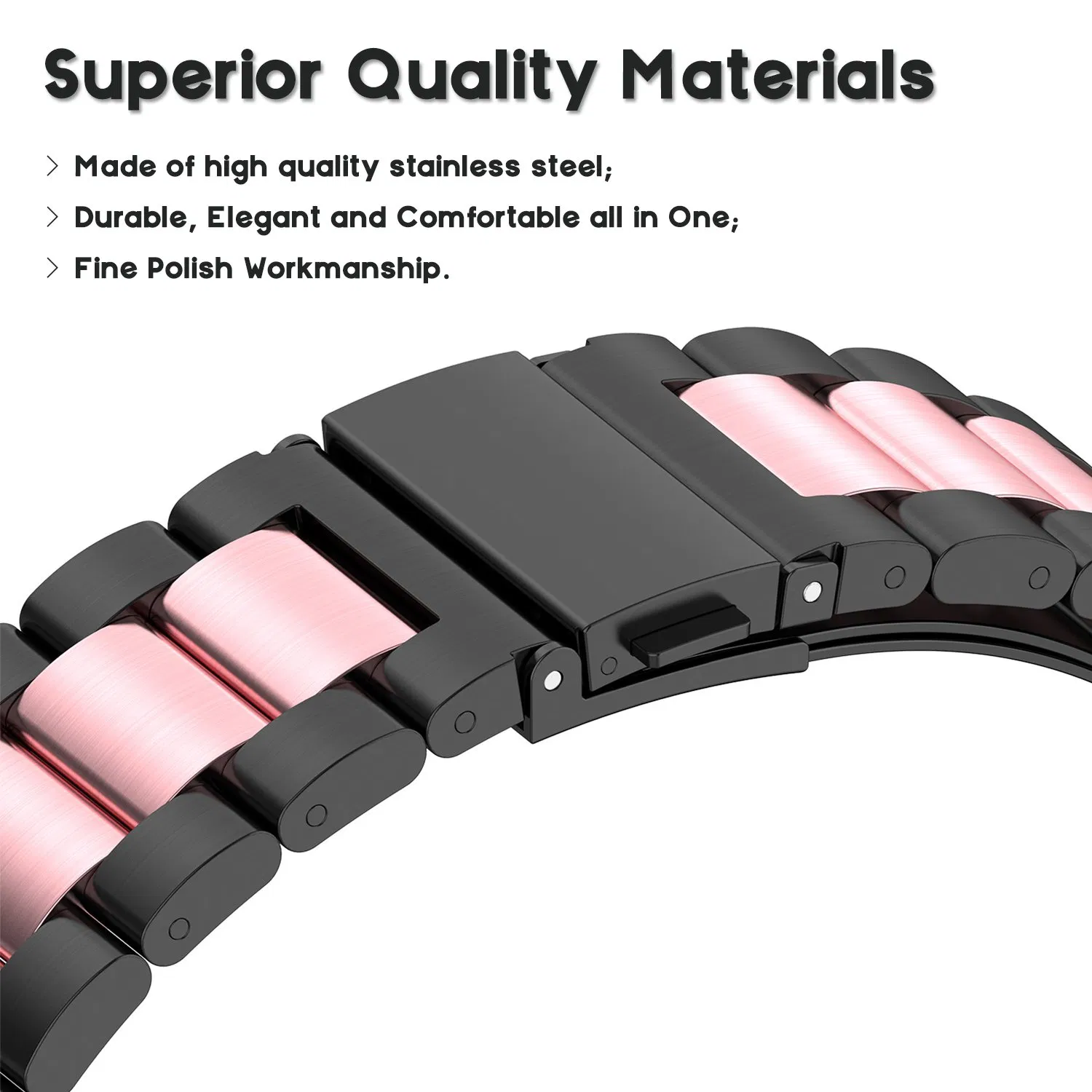 Stainless Steel Metal Replacement Wristband Strap for Garmin 7 7X 7s 6 6X 6s 5 5s 5X Plus 3 Hr 20 22 26mm