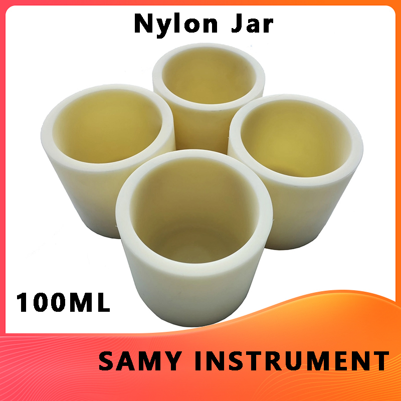 100ml Non-Metallic Materials Nylon Ball Mill Jar for Planetary Ball Mill