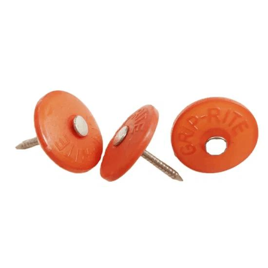 High Carbon Steel Plastic Cap Nails / Felt Roofing Nails with Plastic Cap Nail