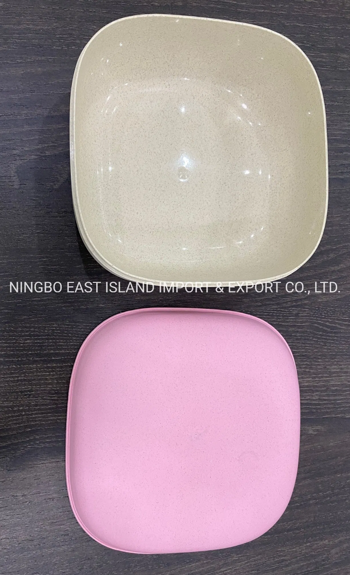 2023 Eco-Friendly Biodegradable School Lunch Box Bamboo Fiber Lunch Box with Dinnerware Sets