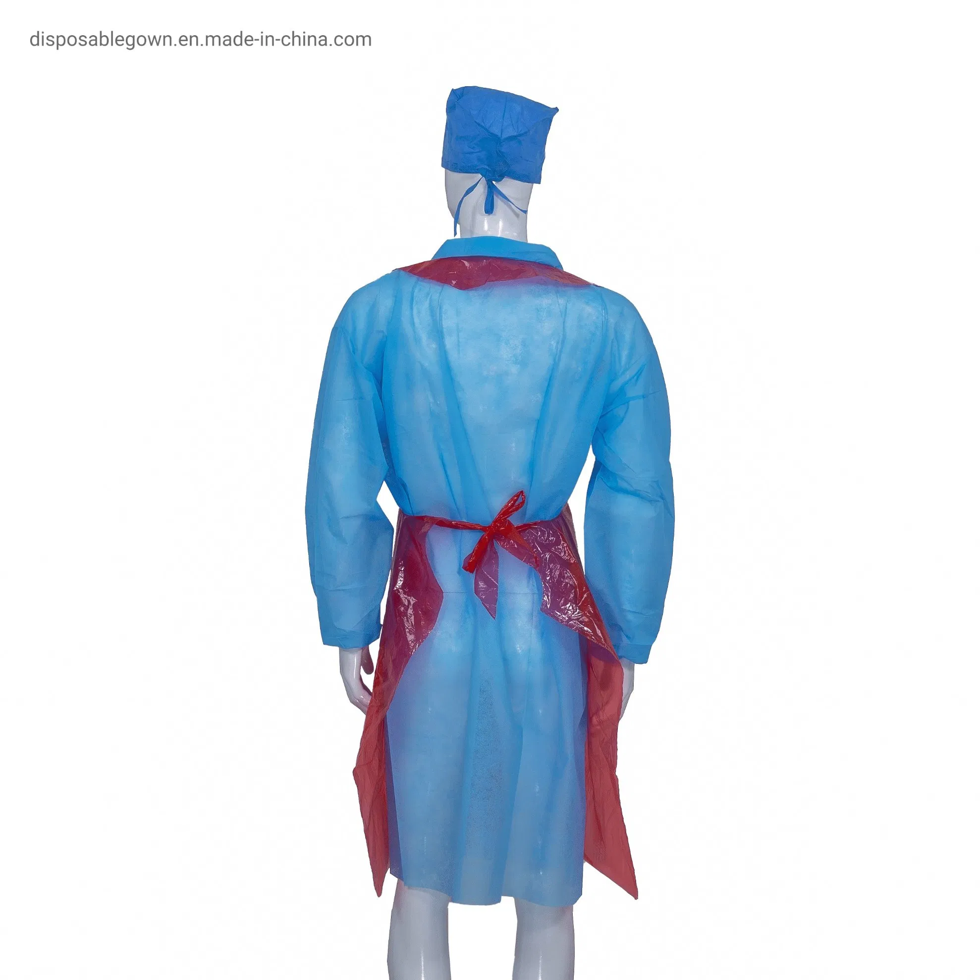 Smooth Surface Disposable Plastic Apron Sleeveless PE Apron for Kitchen/Food Processing/Restaurant