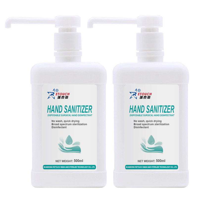 Hand Sanitizer OEM ODM Custom 500ml Liquid Hand Sanitiser Gel Antibacterial Rinse-Free 75% Alcohol Gel Hand Sanitizer