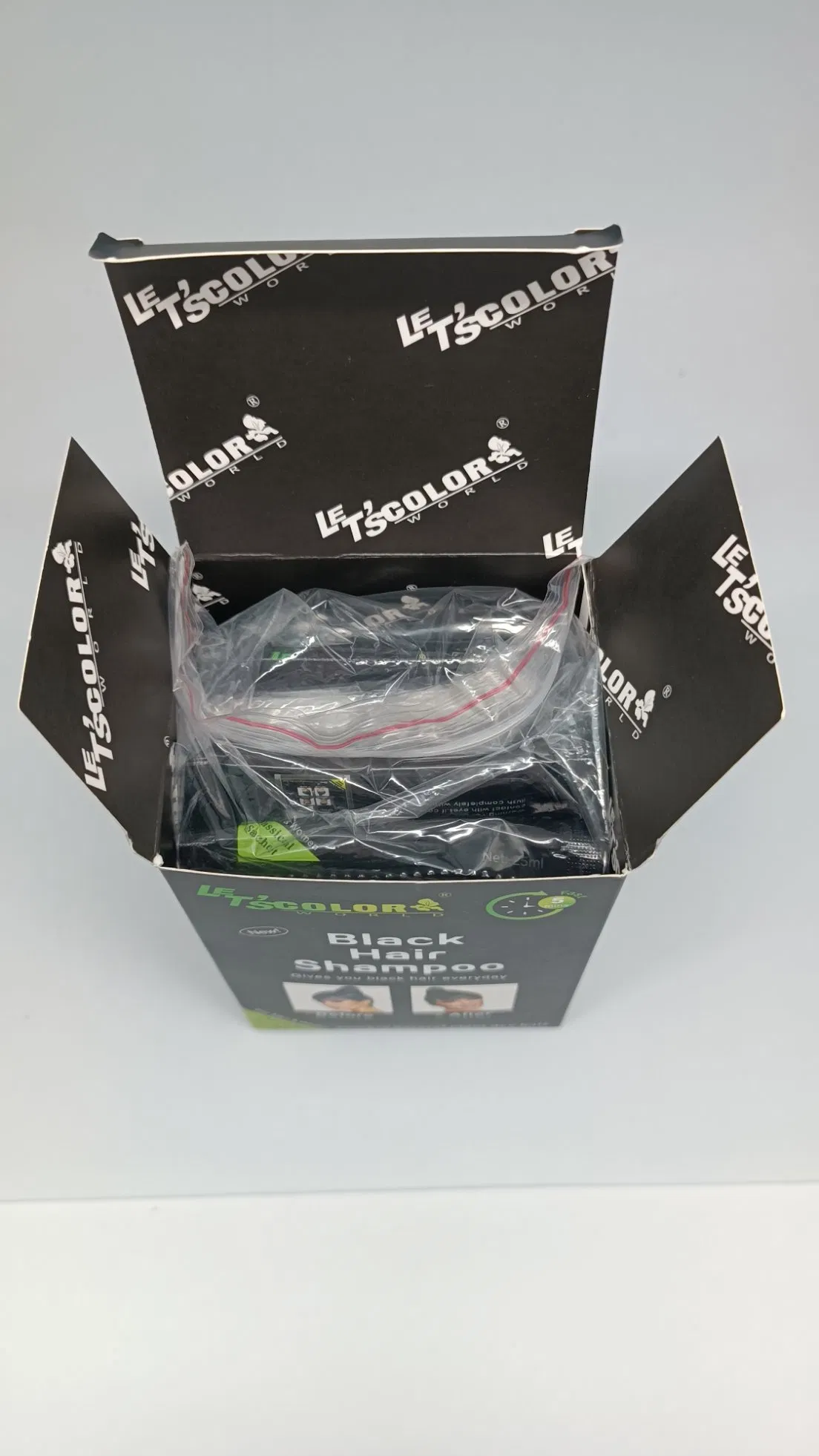 5 Minutes Hair Dye 100% Coverage White Hair Black Hair Color Shampoo