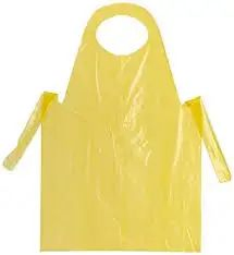 Disposable Waterproof White 0.20mm PE Plastic HDPE LDPE Aprons