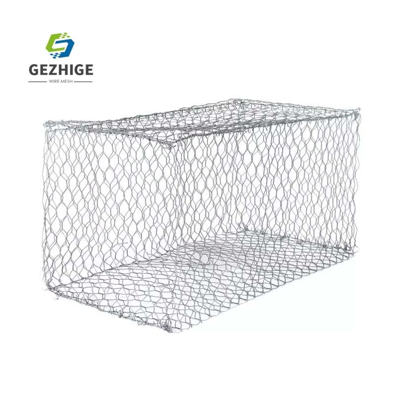 Gezhige 2mx1mx1m PVC Coated Welded Woven Hexagonal Mesh Galvanized Gabion for Gabion Retaining Wall