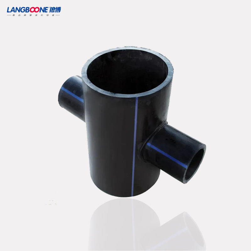 PE100/80 Pipe Fitting SDR11 Fabricated Cross Fittings for Water Supply Pipe PE Flange Welded Bend