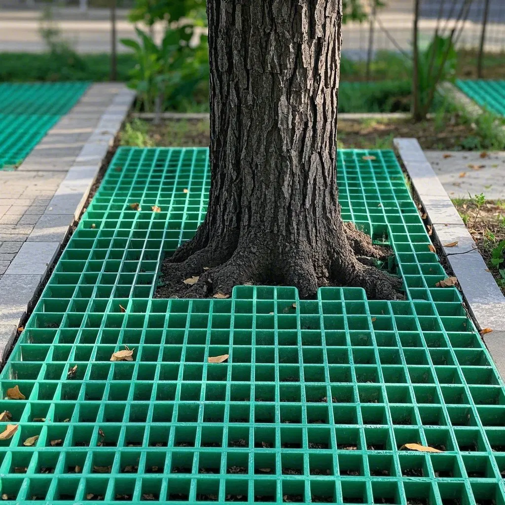 Pultruded Construction Uniform Density Heavy-Duty Fiberglass Grille