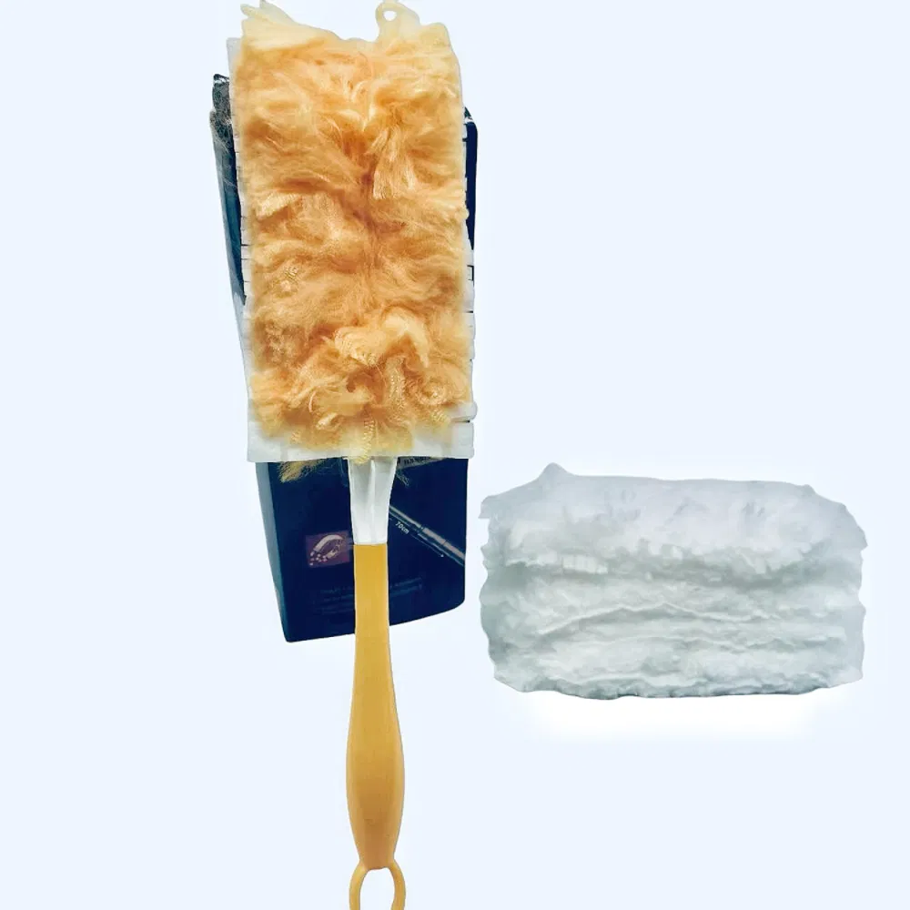 Non-Woven Disposable Duster Fan or Floor or Kitchen or Car or Factory Dust Duster with Long Handle