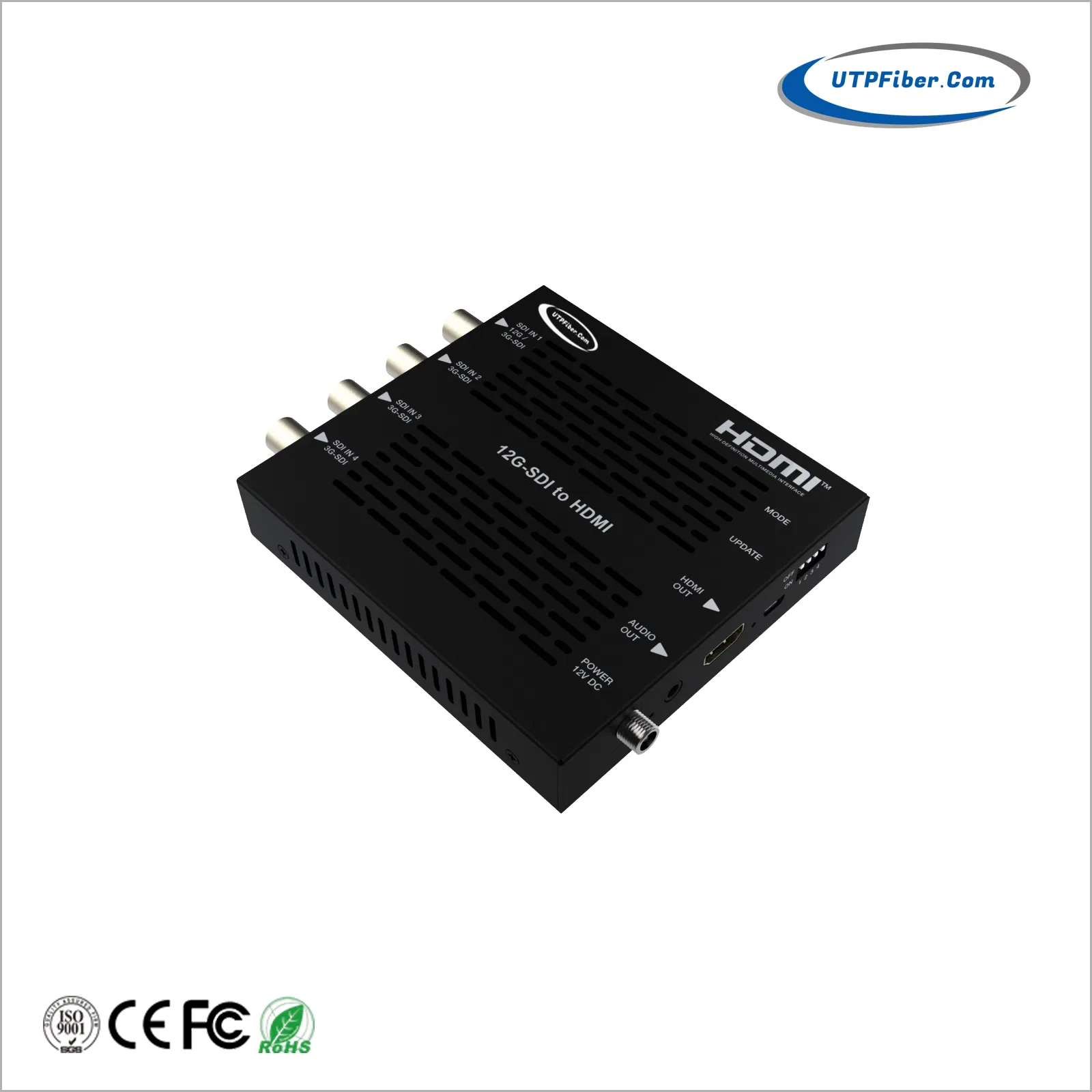 Конвертер 12G-SDI в 4K HDMI, 4x3G-SDI в 4K