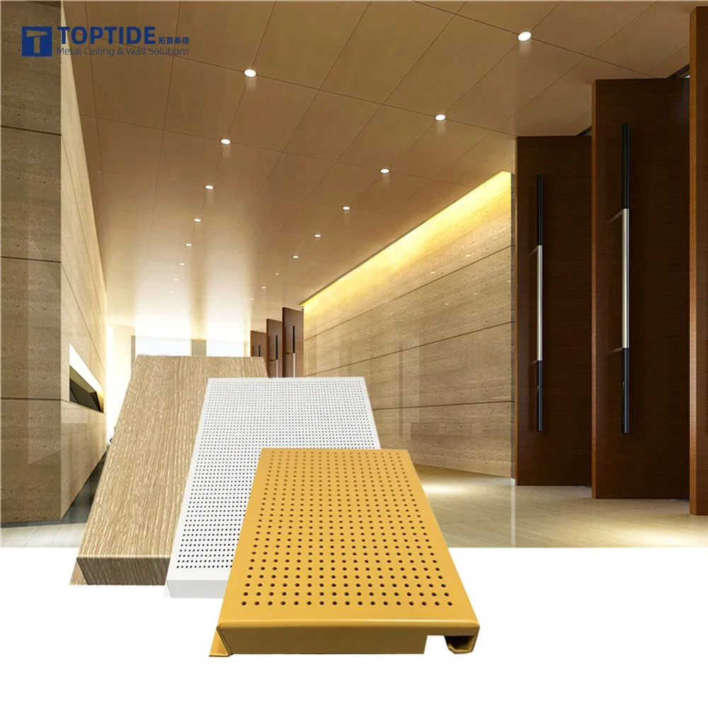 Interior Building Material Metal Decorative Panel Hook-on Aluminum Cladding Panel