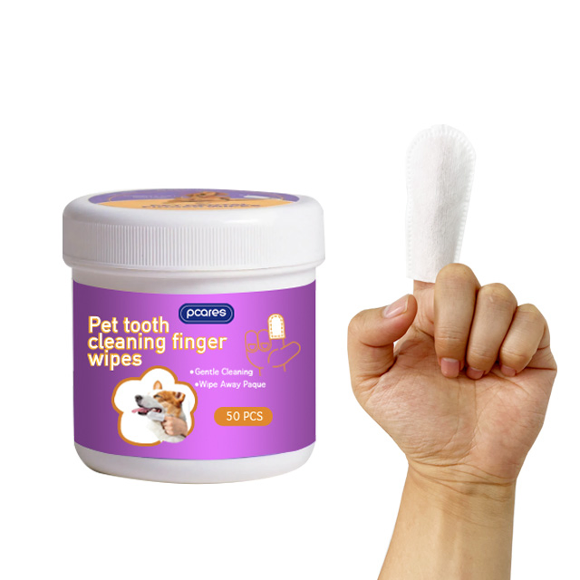 Pet Teeth Cleaning Finger Wipes Pet Gloves Wipes