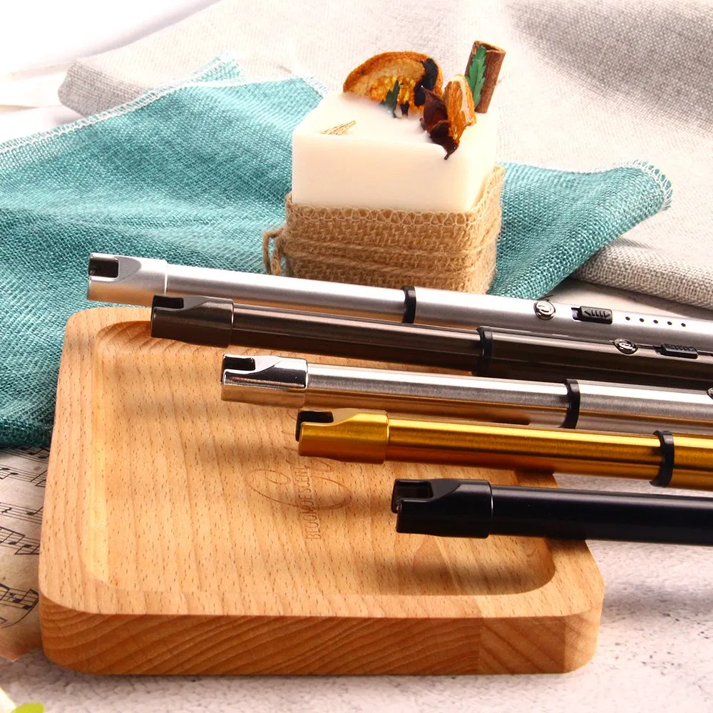 High Quality Metal Colored Gas Lighter USB Rechargeable Electric Cigarettes Lighter for Outdoor Camping