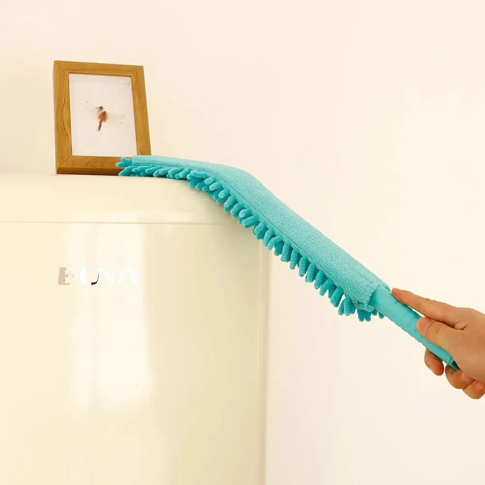 Chenille Single-Sided Curved Dust Duster Washable Reusable Curved Head Extends Cleaning Tool Lifespan