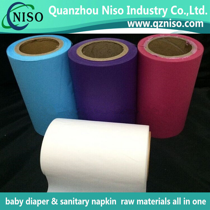 SGS Certification Sanitary Napkin Backsheet Colorful Stretch Film