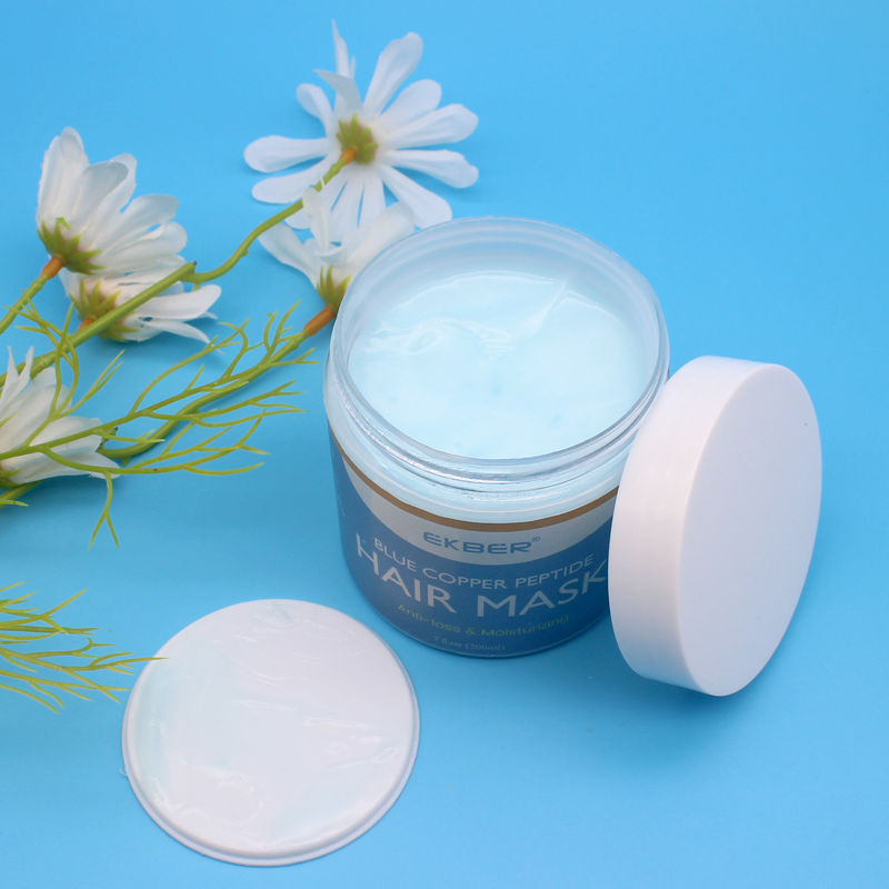 2024 New Arrival 100% Organic Hair Mask for Treatment Dry or Damaged Hair Blue Copper Peptide Hair Mask