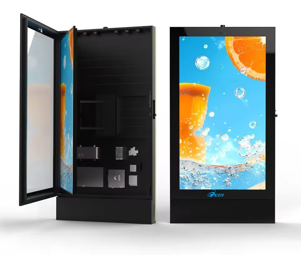 Aluminum Plate Cooling HD Outdoor LCD Advertising Machine Video Poster Advertising Can Be Customized Size Digital Signage Totem