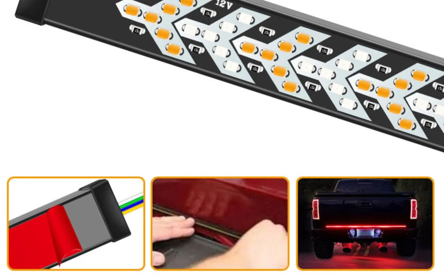 Светодиодная лампа Fishbone 48/60 дюймов для авто