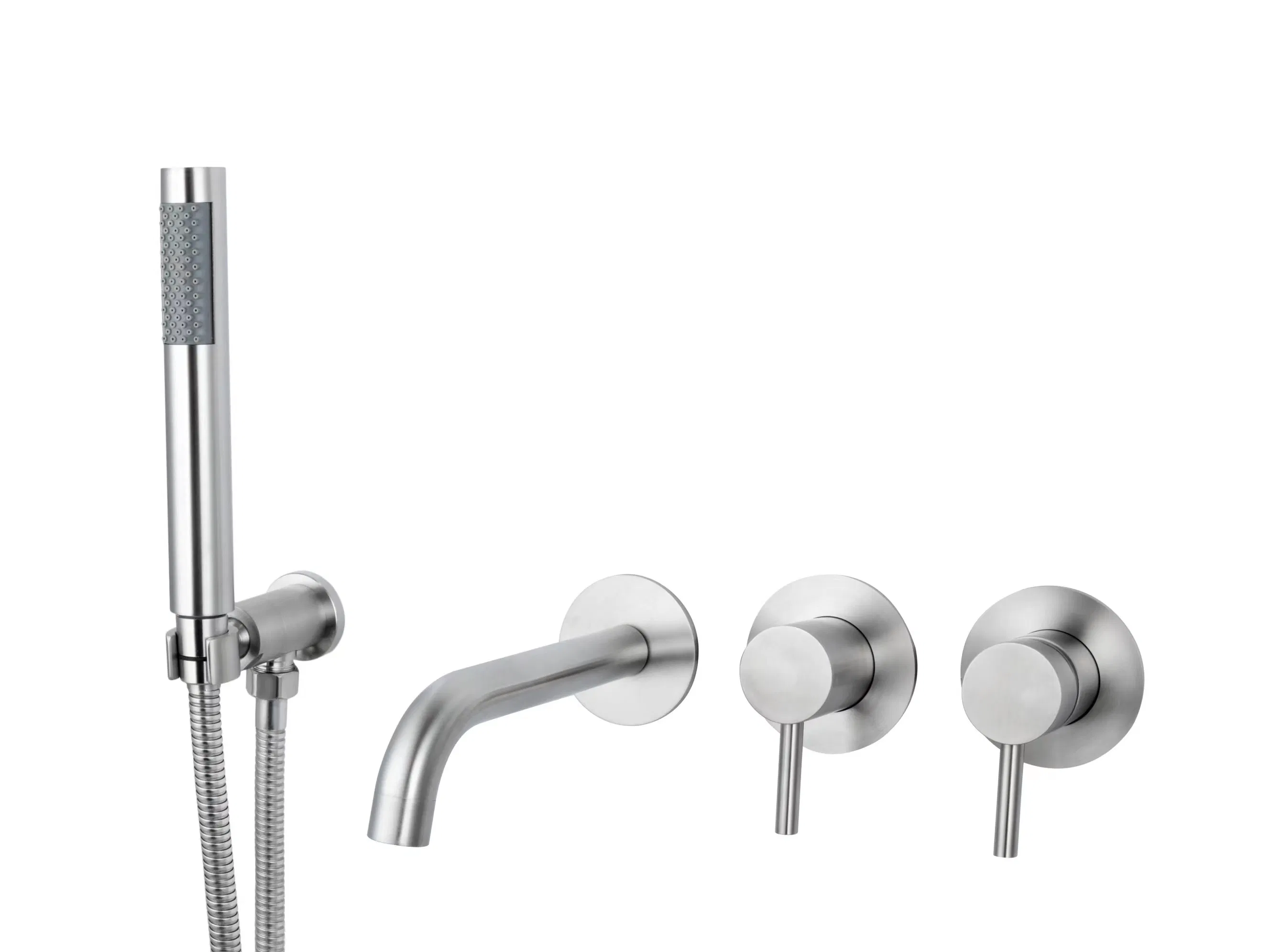 Amazon Hot Selling 304 Stainless Steel Wall Mounted Concealed Bathroom Bathtub Shower Sets