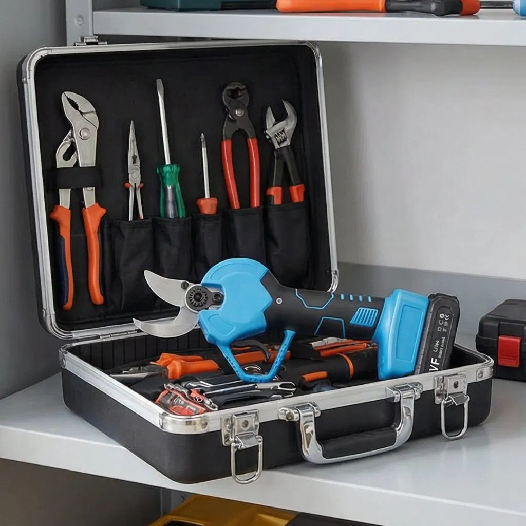 High-Power Electric Garden Scissors for Quick Pruning of Branches