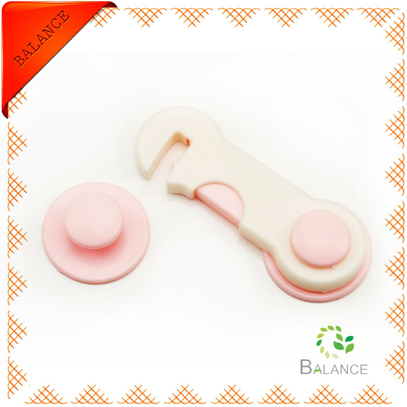 Plastic Safety Lock, Cupboard Latch, Baby Safety Cabinet Lock