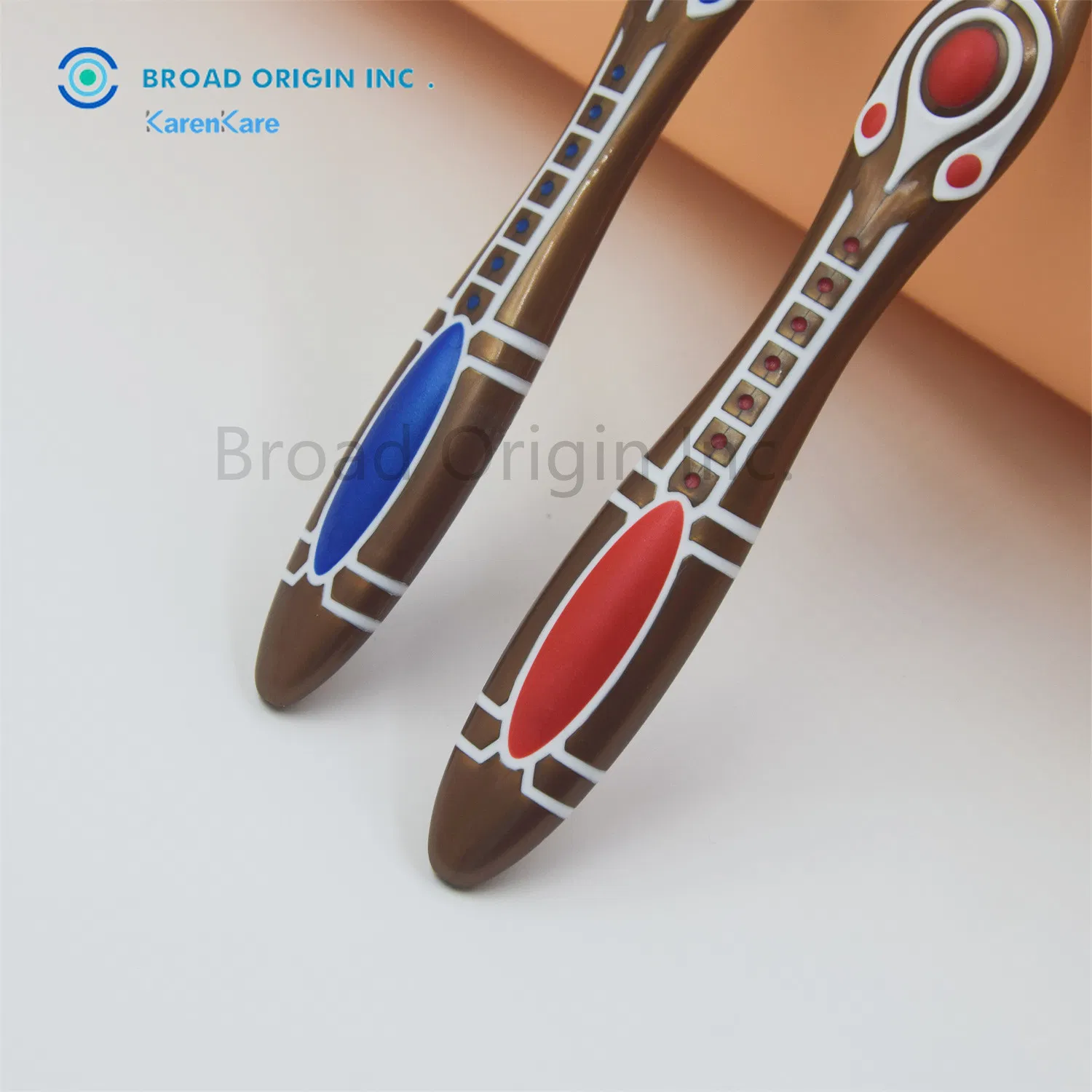 Adult Toothbrush Excellent Quality Logo Printed Orthodontic Toothbrush for Travel Hotel Home Use