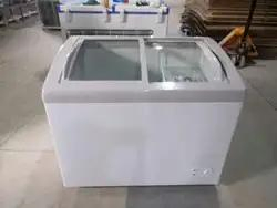 Juka Solar 85mm Thickness Curved Glass Door SD/Sc-168y Ice Cream Freezer