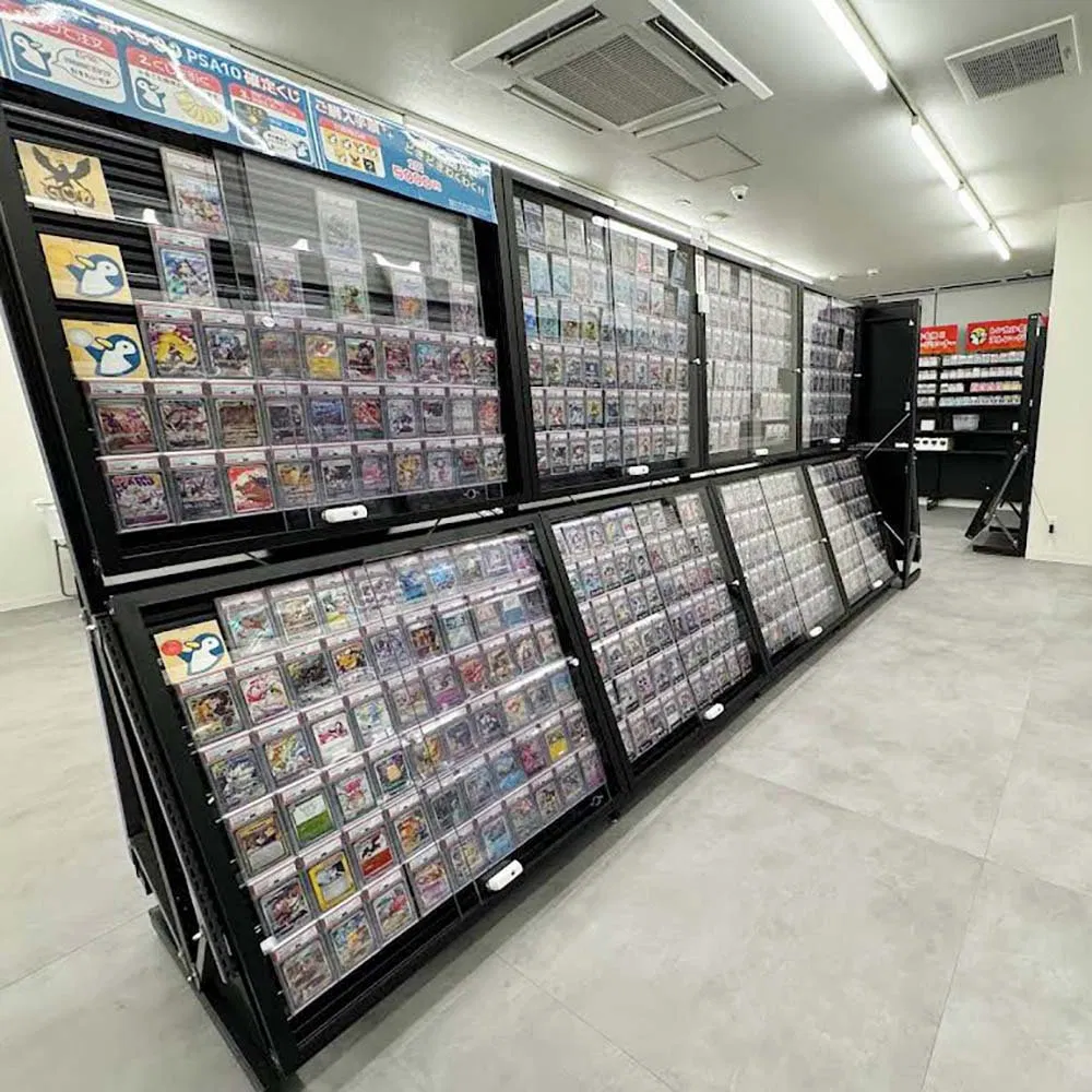 Deformation-Resistant Customizable Floor Card Display Rack for Trade Fair