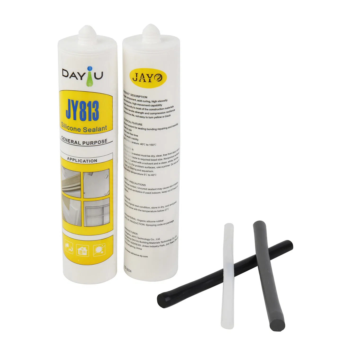 Window Adhesive Gap Filler Waterproof Clear Glass Acetic Caulking Sealant Silicone