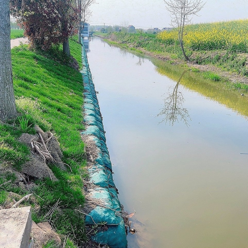 China Factory Geotextile Woven Garden Lawn Green Ecological Bag for Landscaping