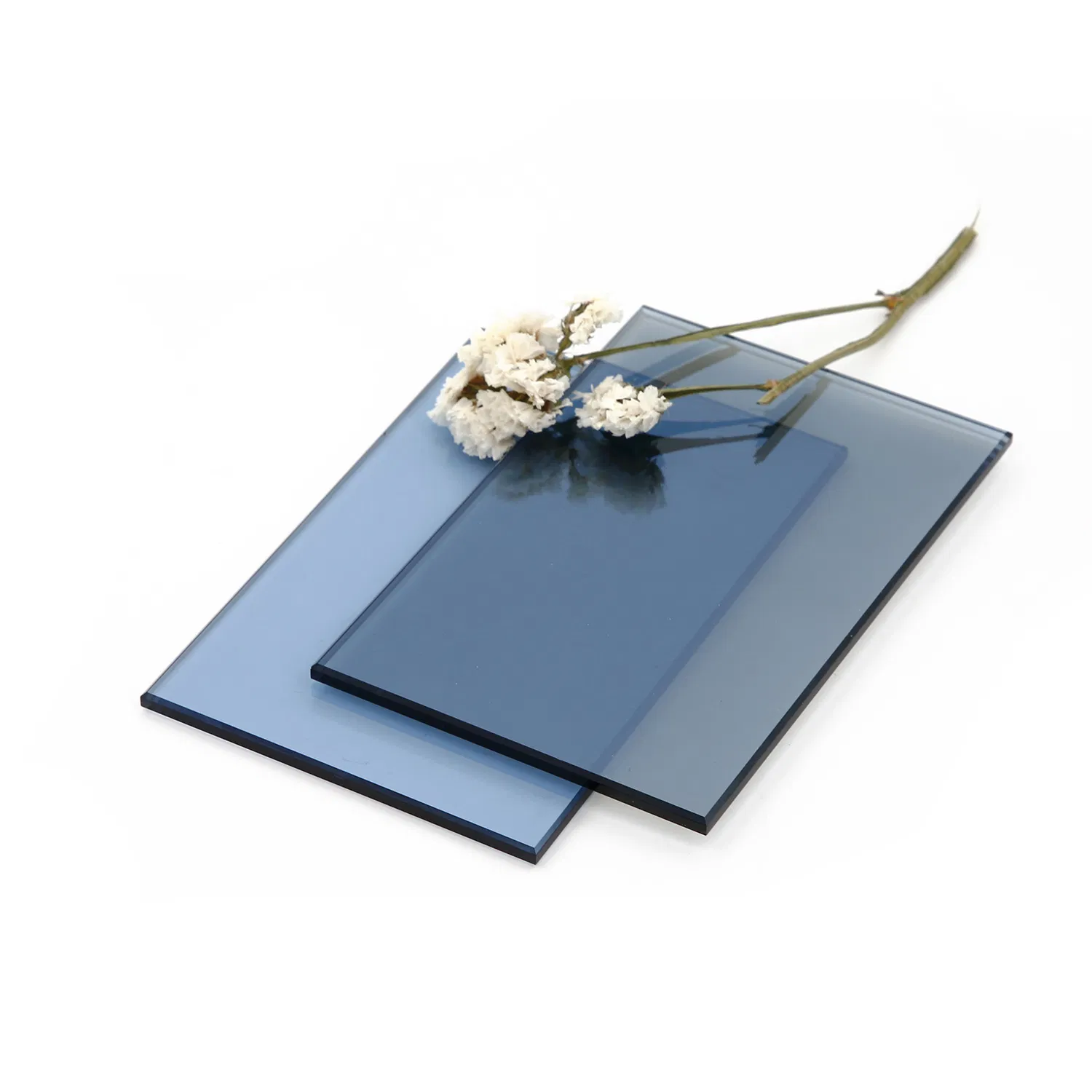 Factory Supply Dark Blue/Light Blue Tinted Reflective Glass