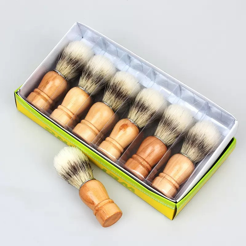 Wooden Handle Boar Bristle Badger Hair Brush Beard Brush Beard Shaving Brush