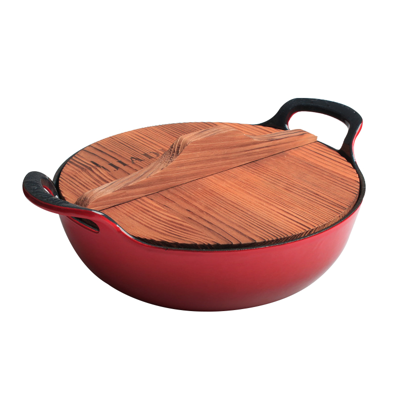 Handmade Iron Wok Non-Stick Cooker Natural Gas Induction Cooker Universal Diameter 36cm Wok Pans