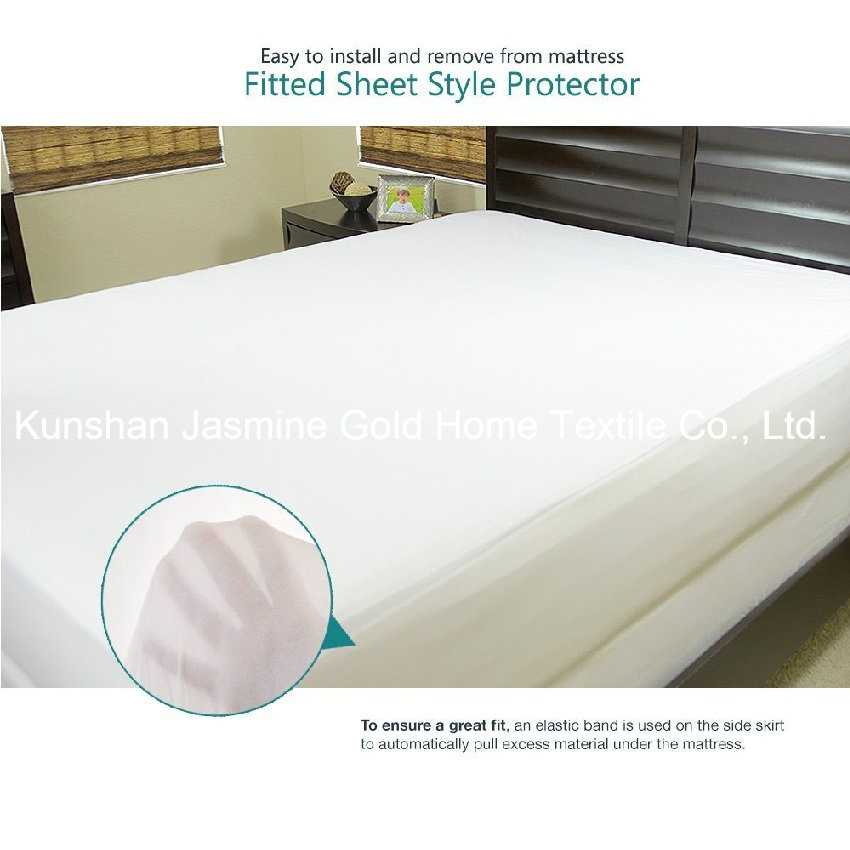 110GSM Tencel Fabric with TPU Anti Dust Mites Waterproof Mattress Protector