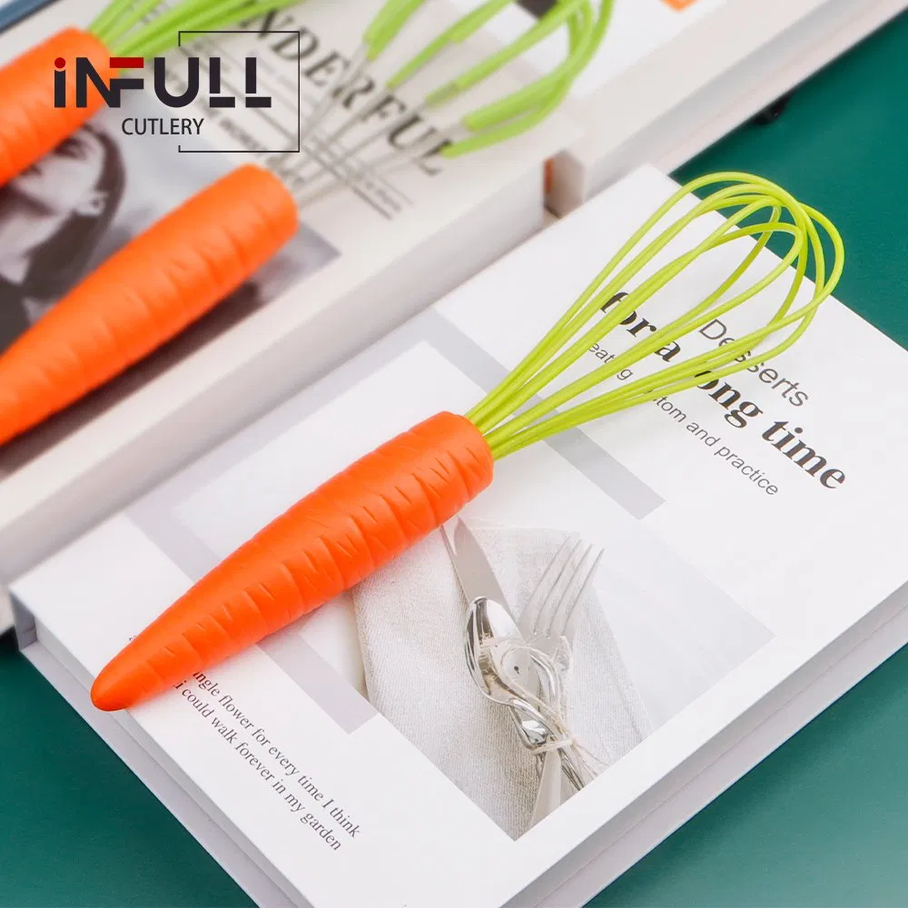 Hot Selling Manual Whisk Non Stick Mixer Kitchen Gadgets Silicone Egg Beater for Mixing