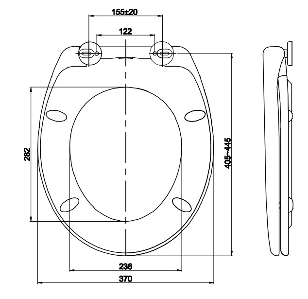 Universal Size Toilet Seat Cover Easy to Clean High Quality Toilet Lid