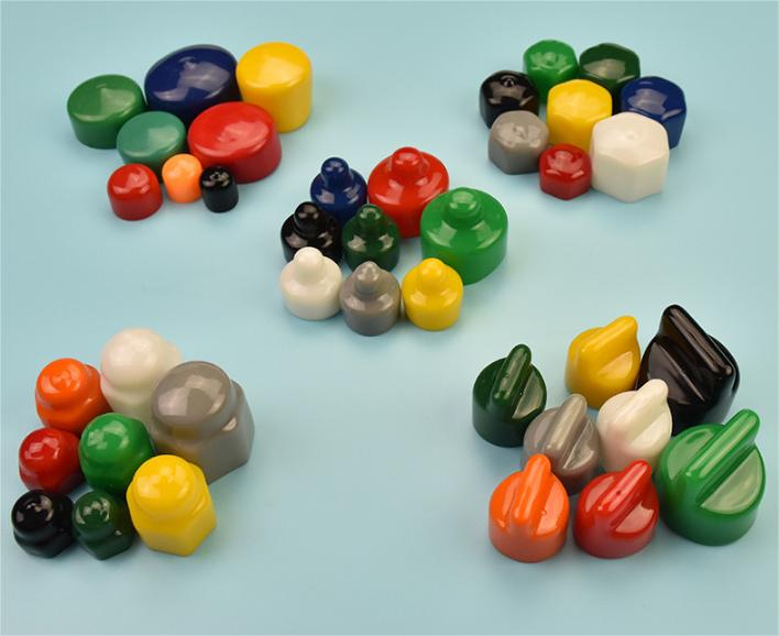 Soft Vinyl Rubber Nut Cover Cap M14 Plastic Hex Nut Cap Flexible PVC Steel Nut Protection Cap
