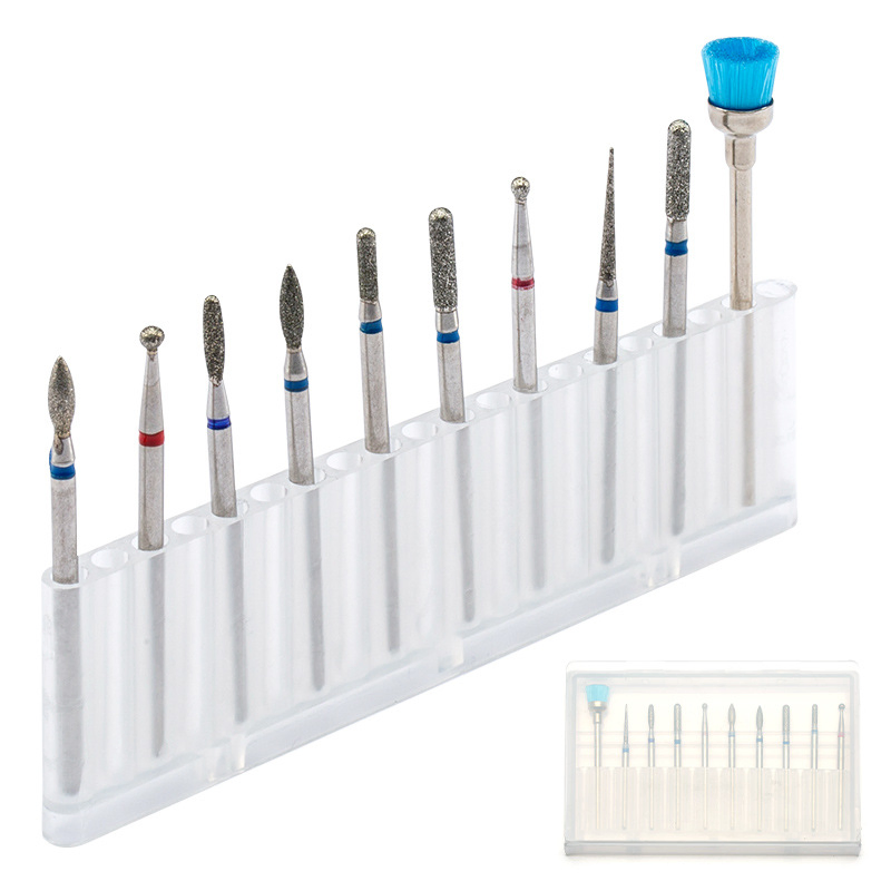 Nail Suppliers Professional Nail Art Tools 10PCS Nail Drill Bits Set