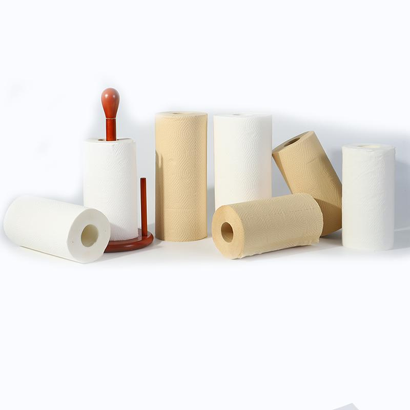 Premium Embossed OEM Printed Core with Logo Dry Kitchen Paper Towel 150g-200g