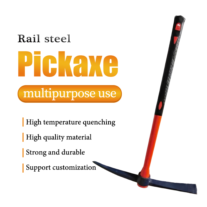 Handle Pickaxe, Hand Tool Concrete Lightweight P404 Steel Root Pickaxe