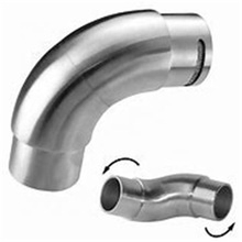 Decorative Stair Handrail Stainless Steel Pipe Fitting Staircase Flush Joiner Railing