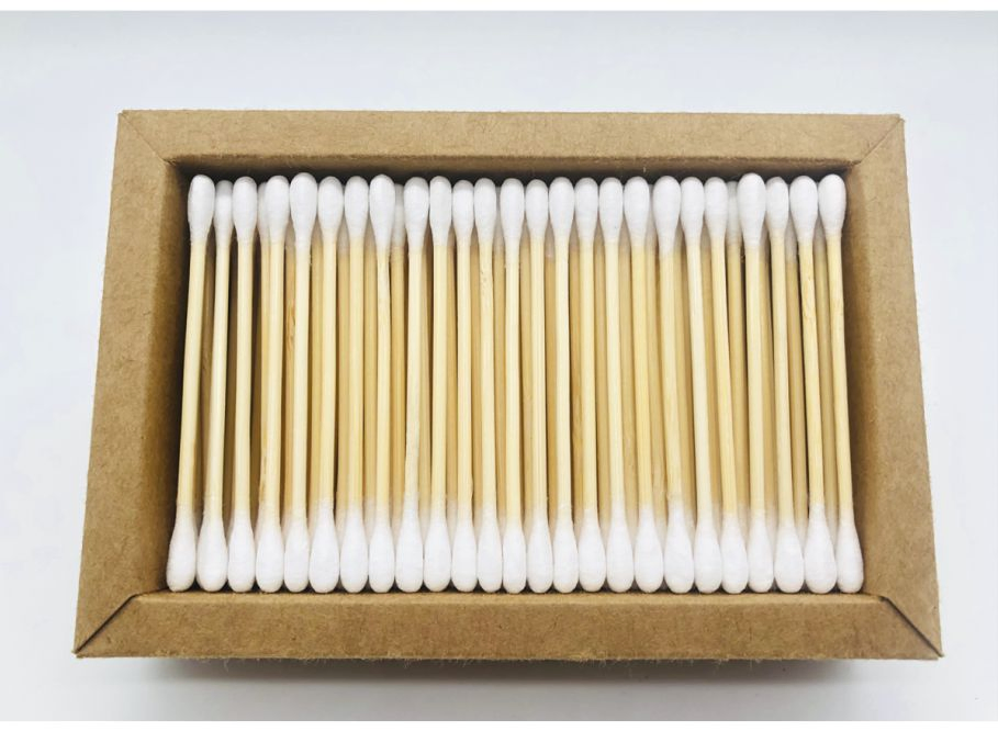 Eco Friendly Bamboo Cotton Buds Organic Cotton Swabs Plastic Free Sustainable Materials Recycled Packaging
