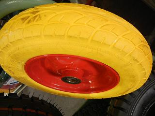 4.00-8 PU Foam Filled Wheelbarrow Wheel
