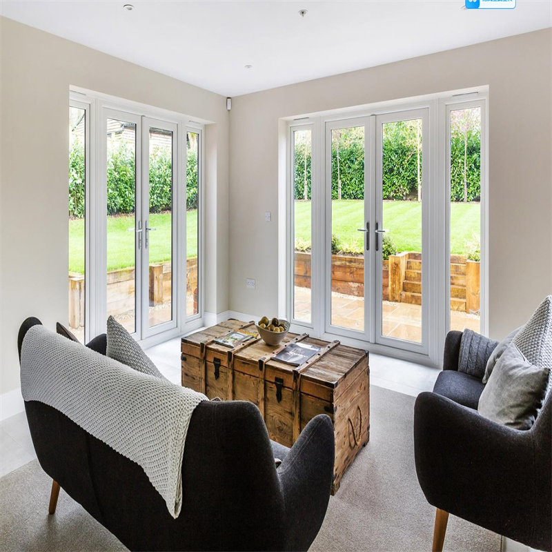 Customized UPVC / PVC Garage French Door