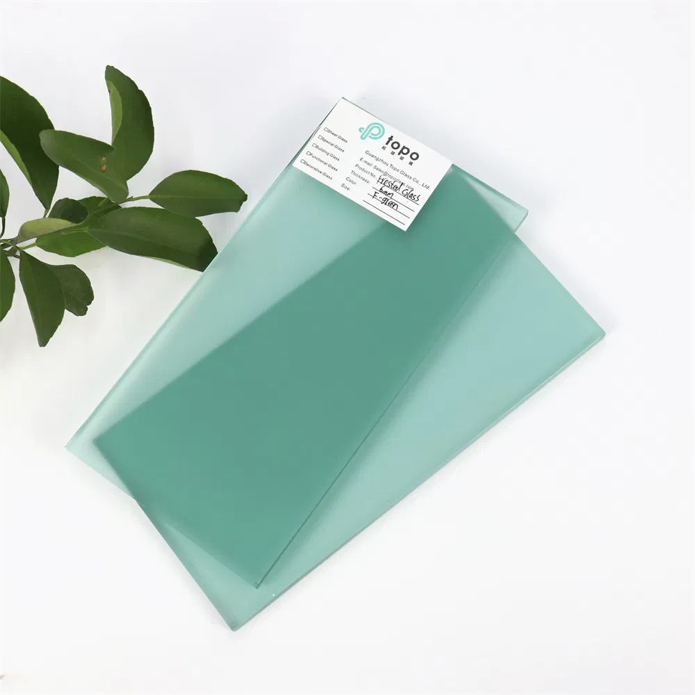 4mm-12mm F Green Acid Etched Frosted Satin Decorative Glass (FG-TP)