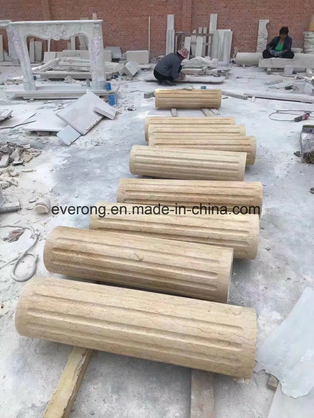 Good Carving Base, Roman Column with Stone Marble Granite Sandstone