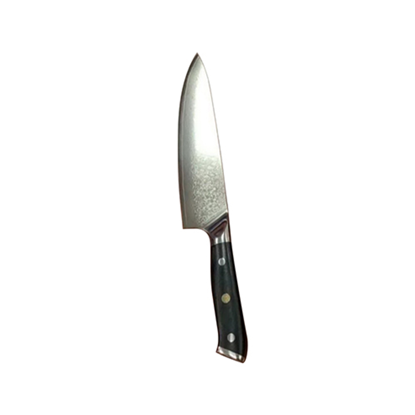 Шеф-нож 8 дюймов из дамасской стали с рукоятью G10