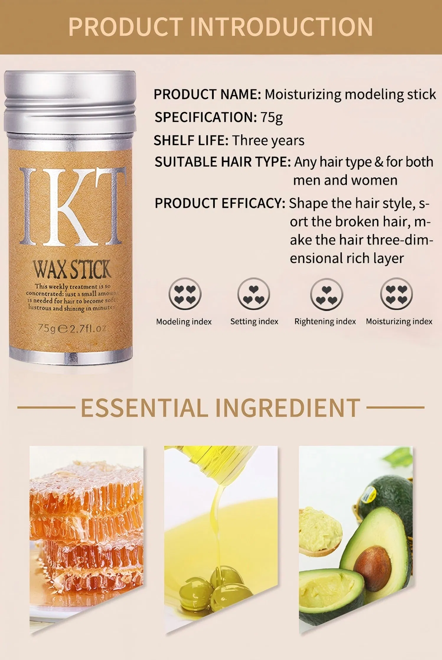 Broken Hair Finishing Cream for Styling Beauty Personal Care