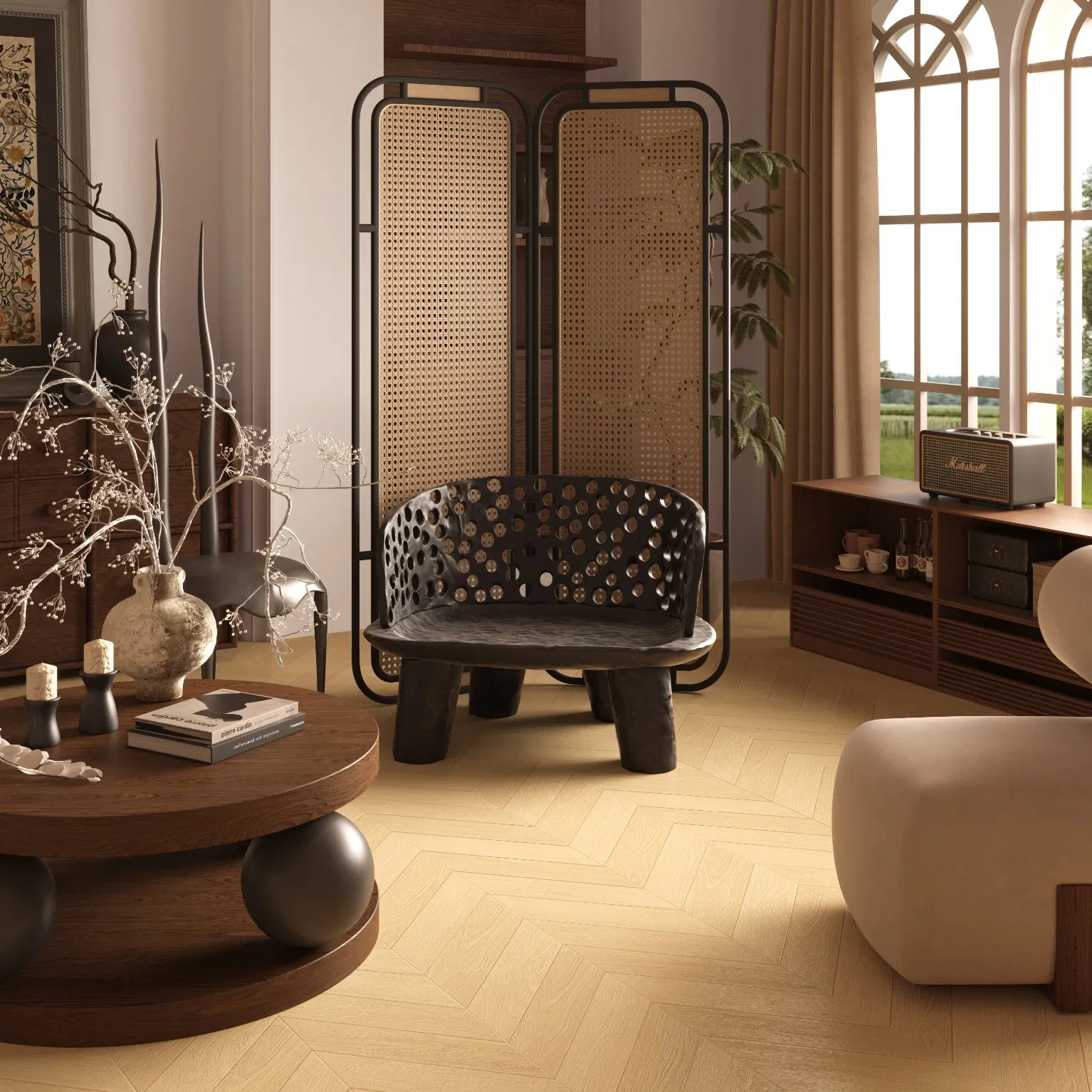 Durable Self-Resistant Vinyl Plastic Flooring for Home Use