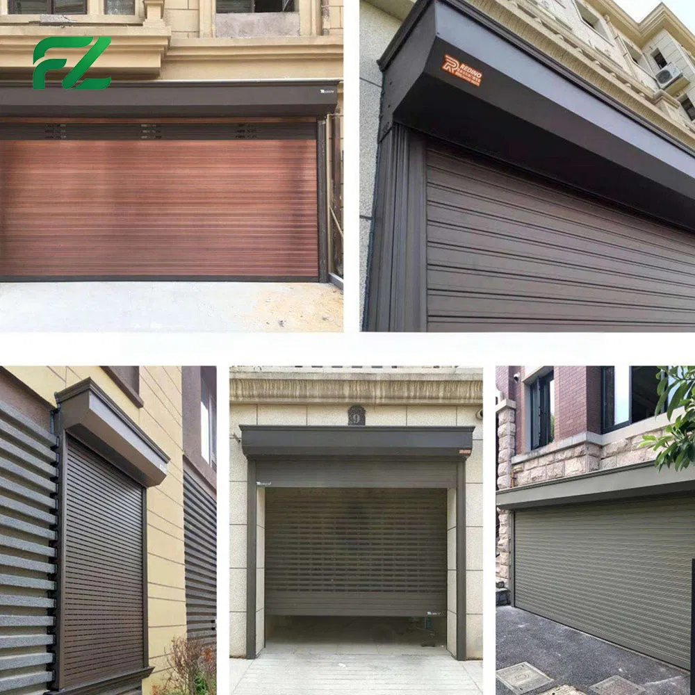 Customizable Modern Garage Door with Remote Control Sliding Aluminum Alloy Garage Door
